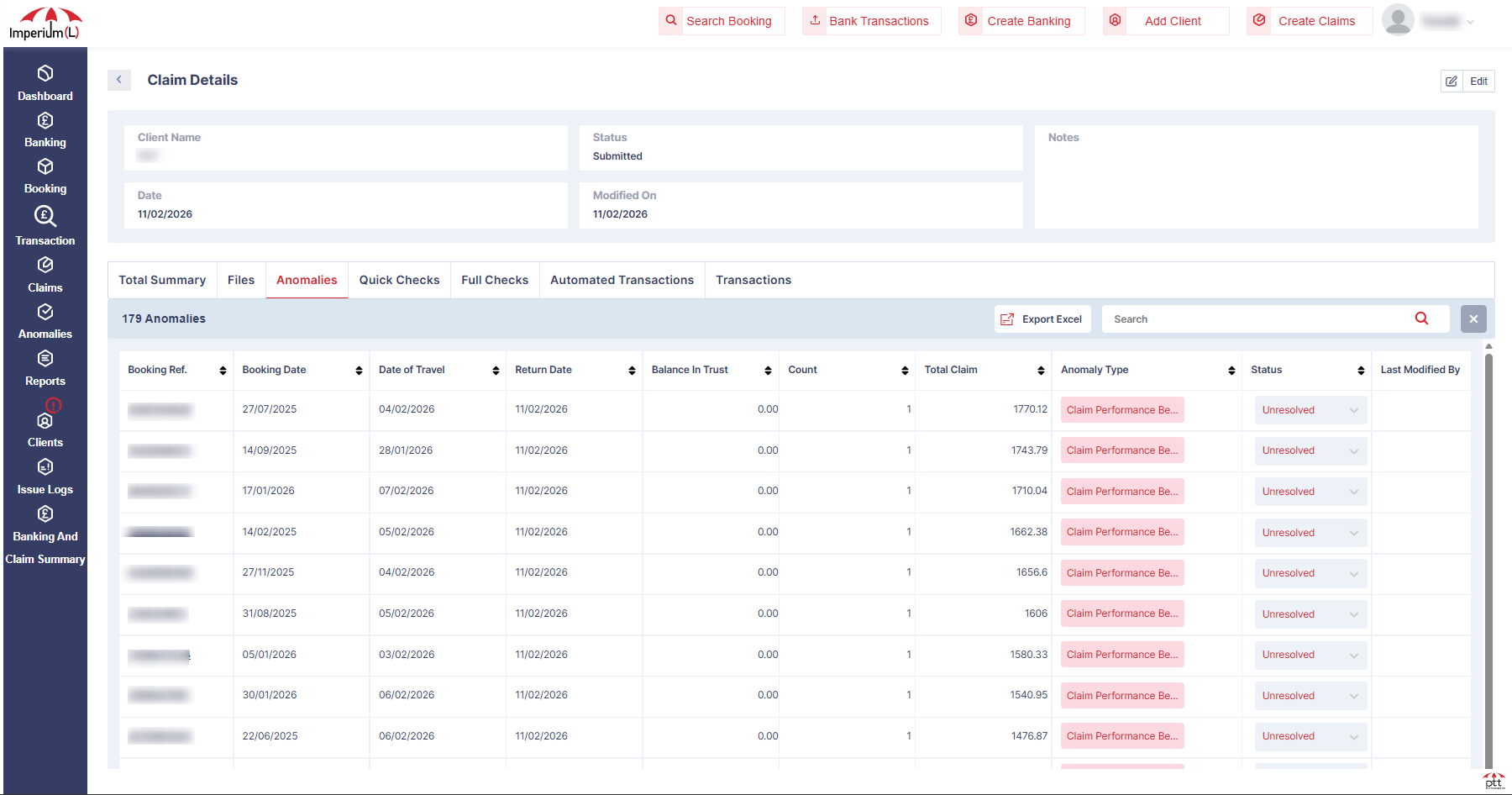 anomaly detection and exception handling